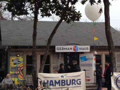 Das sogenannte &bdquo;German Haus&ldquo;. Das &bdquo;South by Southwest&ldquo;  ist auch f&uuml;r Deutsche eine Verlockung.