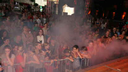 Bestens war die Stimmung beim Kindertanz.