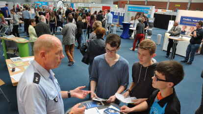 Die Berufsinformationsb&ouml;rse bot nicht nur Information - sondern auch eine Menge Unterhaltungsprogramm