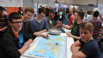 Die Berufsinformationsb&ouml;rse bot nicht nur Information - sondern auch eine Menge Unterhaltungsprogramm