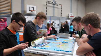 Die Berufsinformationsb&ouml;rse bot nicht nur Information - sondern auch eine Menge Unterhaltungsprogramm