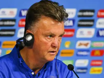 Hollands Trainer Louis van Gaal.