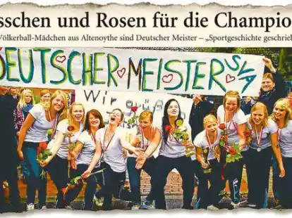 Die Nordwest-Zeitung berichtete im Juni 2011 &uuml;ber den  errungenen Meistertitel der Altenoyther  &bdquo;A-Jugend.