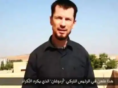 Die britische Geisel John Cantlie im IS-Video.