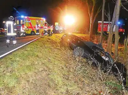 Die Motzener Stra&szlig;e musste nach dem Unfall voll gesperrt werden.