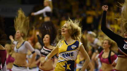 Vor dem Finale heizten die Cheerleader ordentlich ein.