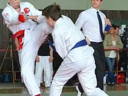 Peer Hollmann (links) bei der  Meisterschaft.