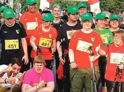 Wieder viel unterwegs gewesen: die Nordic-Walkinggruppe des VfL Edewecht