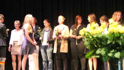 Auch die Lehrer wurden beschenkt.