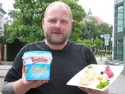 Manche mögen's scharf: Eismacher Alexander Schiebel hat Eis-Kreationen wie Himbeere-Senf, Senf-Honig, und Saure Eier mit Senfsoße im Programm.
