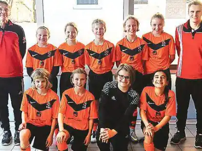 Gewannen das Qualifikationsturnier in Osnabr&uuml;ck f&uuml;r das Bezirksfinale 2017: die Kreisauswahl-Juniorinnen des Jahrgangs 2005 und j&uuml;nger.