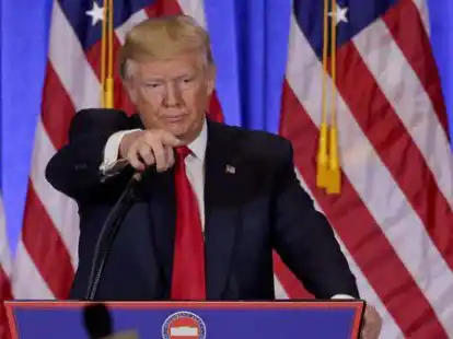 Gibt den Demokraten die Schuld an der verz&ouml;gerten Regierungsbildung: US-Pr&auml;sident Donald Trump.