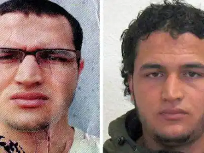 Attent&auml;ter Anis Amri auf zwei Fahndungsfotos des BKA
