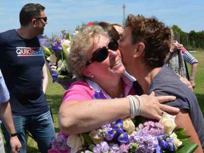 Die jeversche Delegation besuchte auch Ruth Palomero und Asela Garc&iacute;a in ihrem Garten.