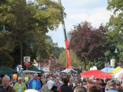 Blick in die voll Festmeile