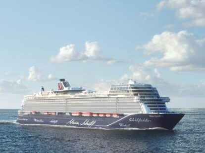 20 Meter l&auml;nger als die bisherigen Neubauten wird die neue &laquo;Mein Schiff 1&raquo;. Sie ersetzt in der Flotte das gleichnamige alte Schiff.