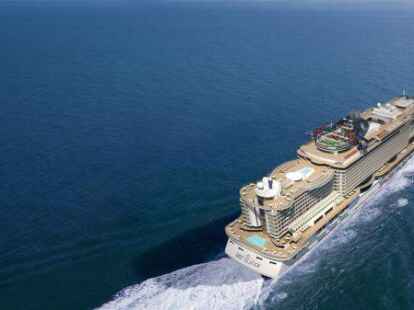 Charakteristikum der &laquo;MSC Seaview&raquo; ist das ungew&ouml;hnliche Heck. Zudem gibt es sehr viel Au&szlig;enfl&auml;che.