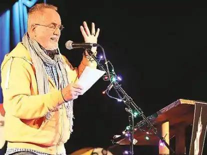 Eberhard Kleinschmidt tritt am 20. Oktober in der Weberei in Varel auf.