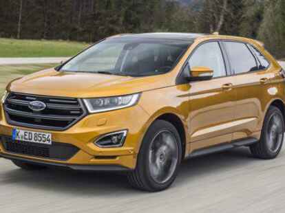 Der Ford Edge z&auml;hlt mit  1,93 Metern zu den breitesten Autos auf deutschen Stra&szlig;en.