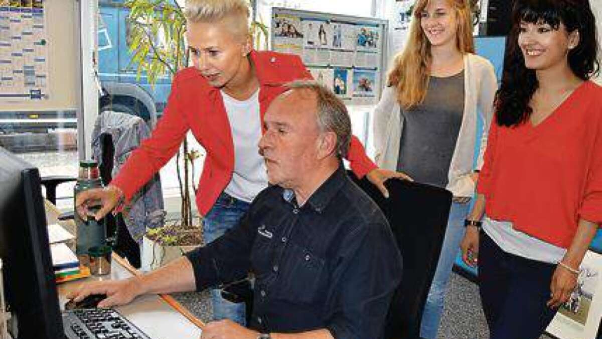 Silvia Breher besucht NWZRedaktion