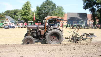 Erntevorf&uuml;hrungen beim Treckerfest vom Deutz-Fahr-Club B&uuml;rstel-Immer