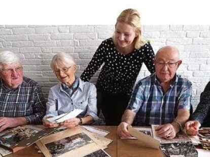 <p>Bekannte Gesichter des Pferdemarkts (von links): Schorsch und Almut Schumacher, Jula Hecheltjen und Rudolf und Ilse Weinert erinnern sich.</p>