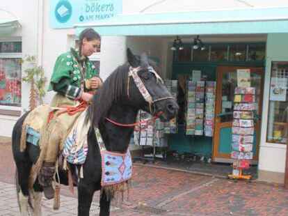 Ausreiten: Ulrike Horn auf Zinto.