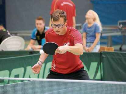 Seine Leistung stimmte positiv: Fabian Rang gewann beide Einzel f&uuml;r den  VfL Wildeshausen.