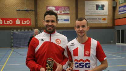 Futsal-Kreismeisterschaft in Sandkrug, Felix Dittrich und Robin Ramke