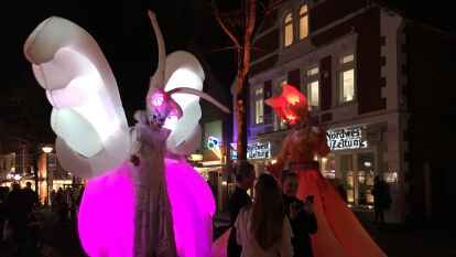 Licht und Feuer - Innenstadtfest am Abend in Wildeshausen