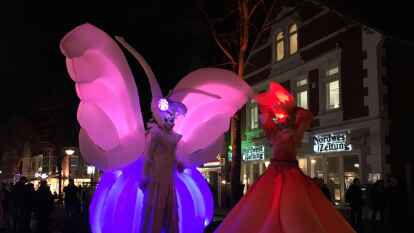 Licht und Feuer - Innenstadtfest am Abend in Wildeshausen