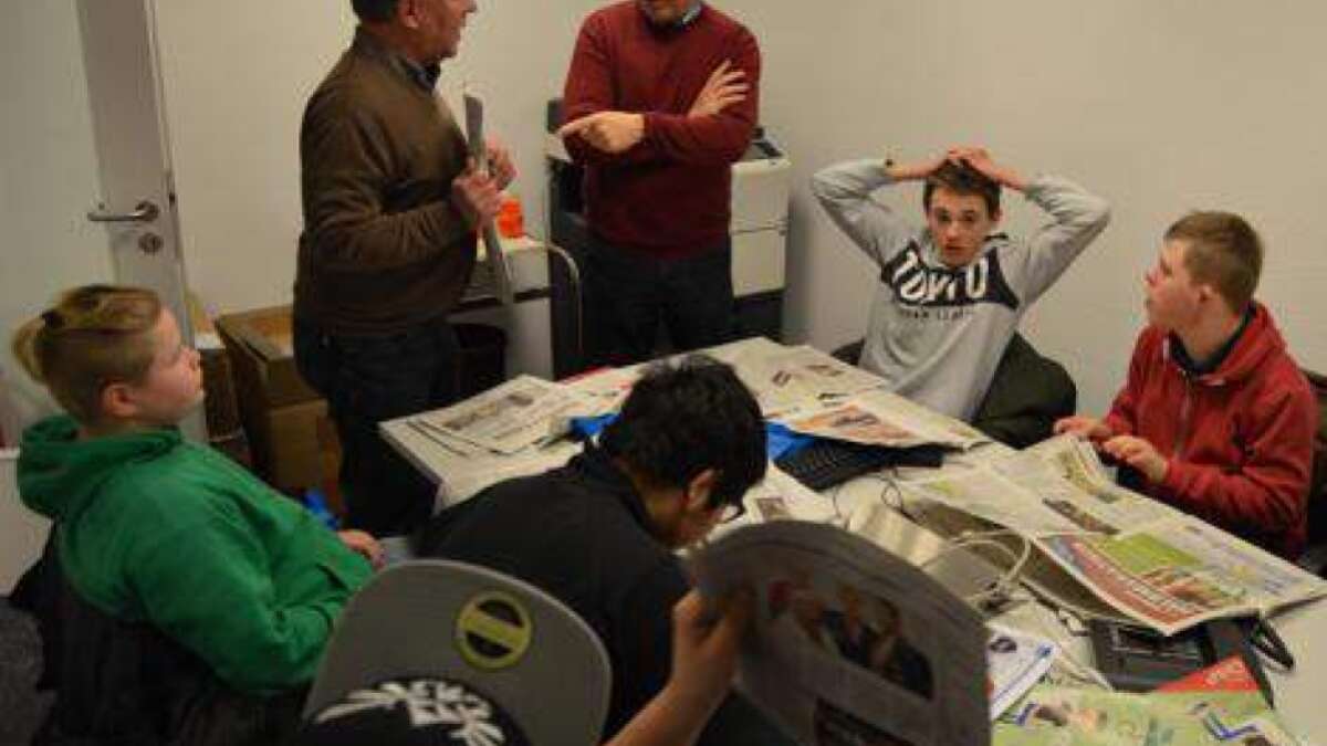 VincenzhausFörderschüler besuchen NWZRedaktion