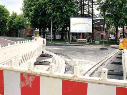 Ende in Sicht: Die Zufahrt zur Park-and-Ride-Anlage soll in der kommenden Woche fertiggestellt werden.