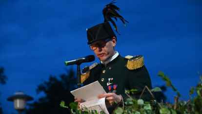 Ein optischer Genuss war erneut die Auftaktveranstaltung am Pfingstonntag zum Gildefest 2019 in Wildeshausen. Holger Becker dirigierte die Serenade