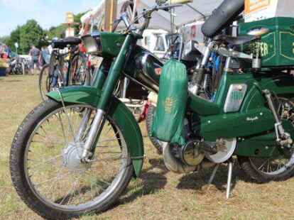Der 38. Bockhorner Oldtimermarkt startete bei bestem Wetter auf dem gro&szlig;en Veranstaltungsgel&auml;nde an der Bundesstra&szlig;e 437 in Bockhorn mit Tausenden Fahrzeugen. Skurrile und elegante Autos, einzigartige Motorr&auml;der und Lastwagen-Unikate reihten sich aneinander. Viele Besucher str&ouml;mten schon am Freitagvormittag auf das Gel&auml;nde, bestaunten die seltenen historischen Fahrzeuge und st&ouml;berten auf dem gro&szlig;en Teilemarkt.