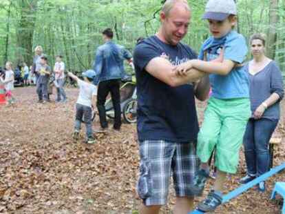 Balanceakt: Beim Technischen Hilfswerk galt es, das Gleichgewicht zu halten.
