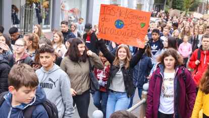 Mehr als 1000 Teilnehmer bei der Klima-Demo in Brake
