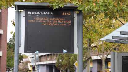 Der Busverkehr ist an einigen Stellen eingeschr&auml;nkt.