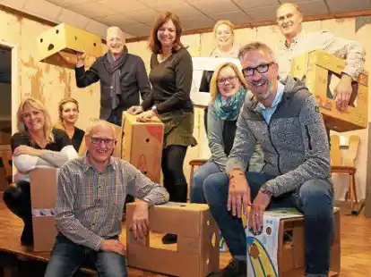 Proben f&uuml;r die Weltpremiere: Andrea Alberts, Savina Todorova, J&ouml;rg Wilken, Mario Huge, Codo, Lena Claus, Andrea Krause, Stefan Franke und Detlef Lohse.