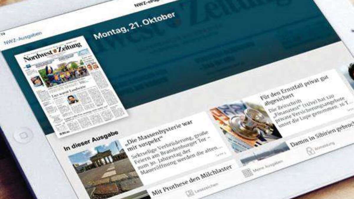 So schön und komfortabel ist Ihre neue NWZ-ePaper-App