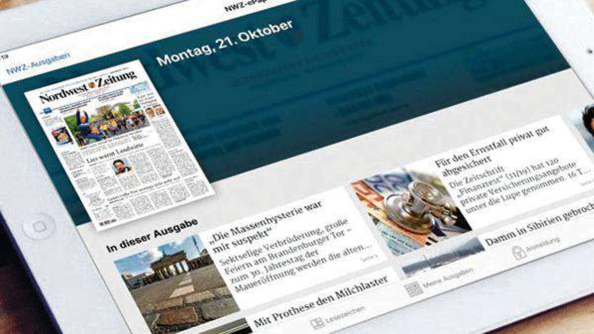 So schön und komfortabel ist Ihre neue NWZePaperApp
