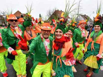 Tausende Narren beim Fasching um den Ring trotzten dem Wetter.