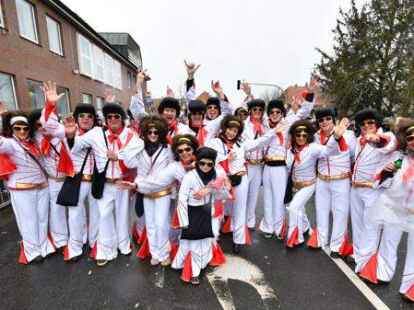 Tausende Narren beim Fasching um den Ring trotzten dem Wetter.