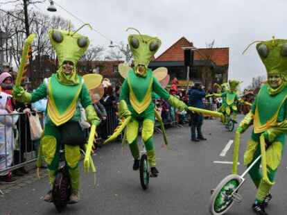 Tausende Narren beim Fasching um den Ring trotzten dem Wetter.