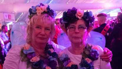 Im Anschluss an den Fasching um den Ring in Ganderkesee verlagerte sich das n&auml;rrische Treiben ins gro&szlig;e Festzelt und den 