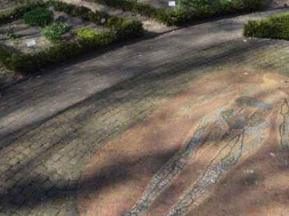 Der Gesundheitsgarten: Rund um das K&ouml;rpermosaik mit Darstellung der Organe sind einzelne Themenbeete angelegt mit den entsprechenden Kr&auml;utern und Heilpflanzen.