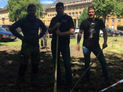 Getane Arbeit: (von links) Felix M&uuml;ller, Michael Hinrichs und Arno Oeltjen sind zufrieden.
