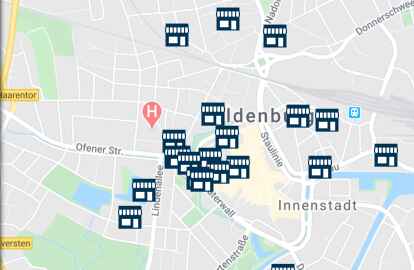 Die Karte zeigt die einzelnen Angebote auf einen Blick.