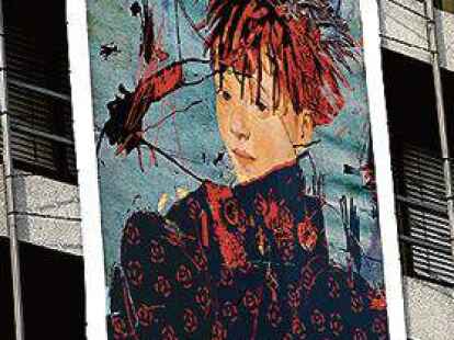 <p>Werk von Katja Gohe &ndash; gro&szlig;  an der Hauptpost.</p>