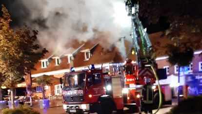 Brand im Gantero: Feuer am Bahnhof Ganderkesee.